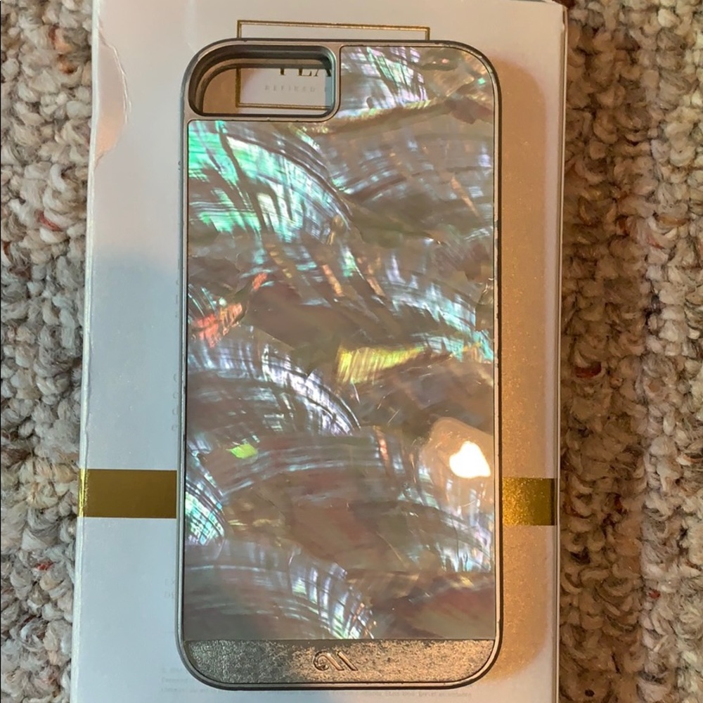 Mother of pearl iPhone 6 case gently used